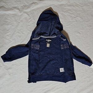 OSH KOSH Zippered Hoodie with Pockets Size 2T Blue New